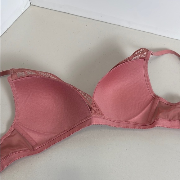 Knix Pink Sorbet Take the Plunge Lace Deep V Bralette Size S - Picture 8 of 15